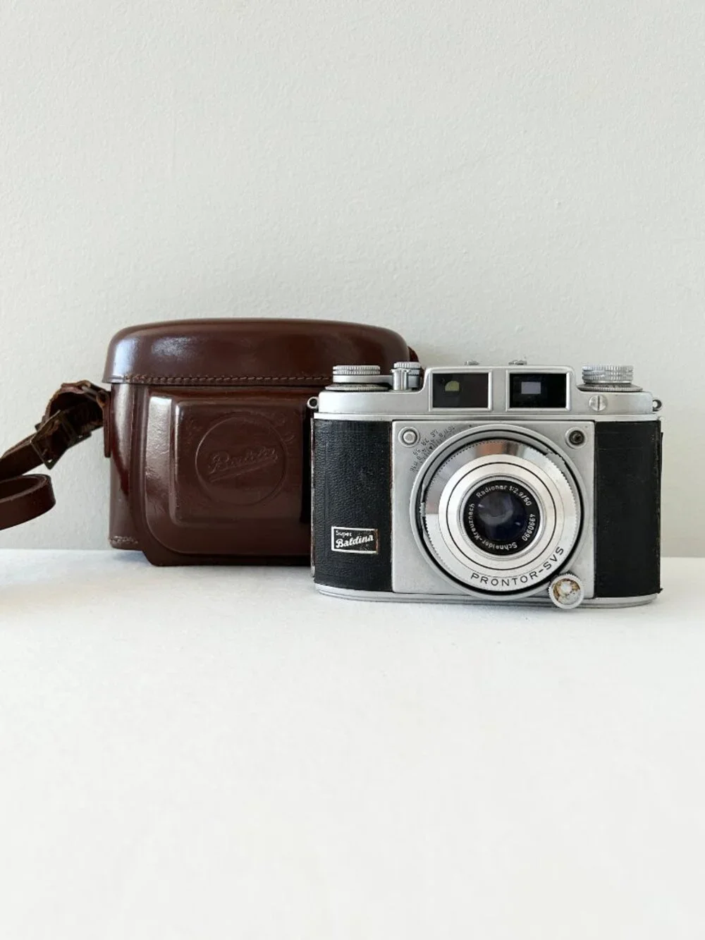 Vintage BALDA Super Baldina Camera Instruction Case 50mm Lens Germany Not Tested